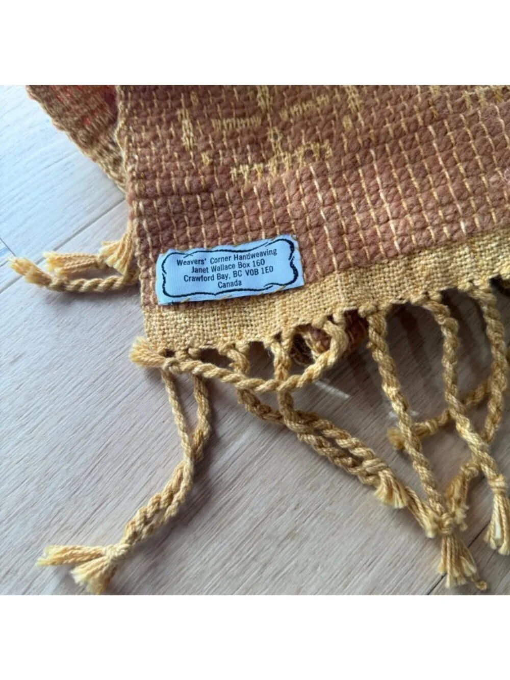 Vintage Hand Loomed Window Treatment 2 Panel Set 14